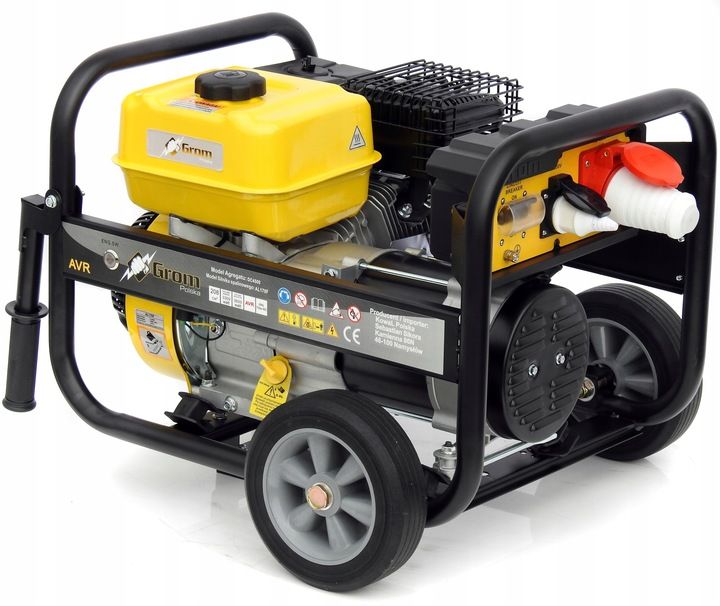 Profesjonalny Agregat Prądotwórczy 5,2kw Generator Avr Miedź Stojan Ko
