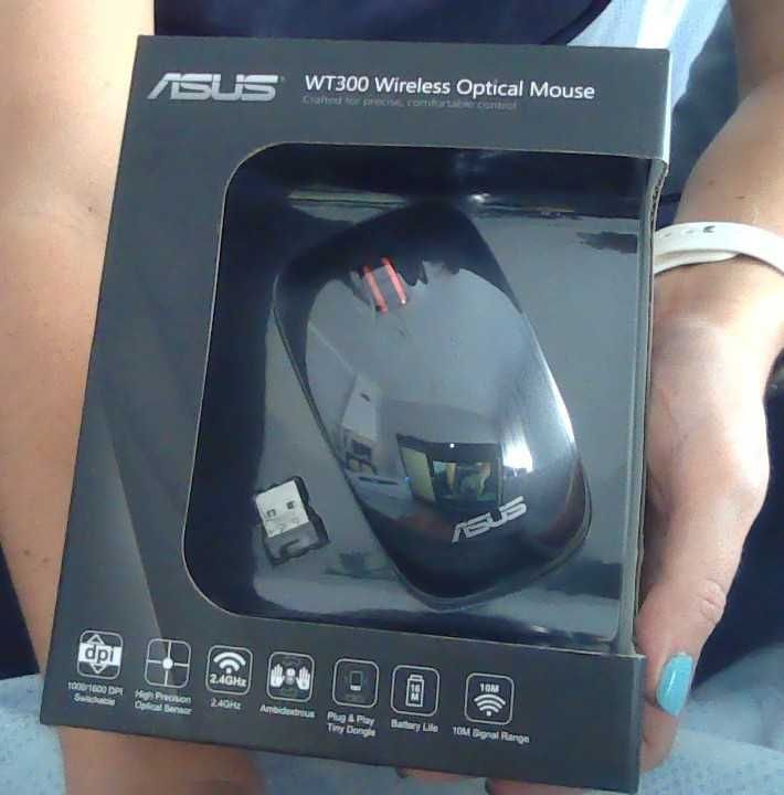 Rato Asus WT300 Wireless Optical Mouse - NOVO