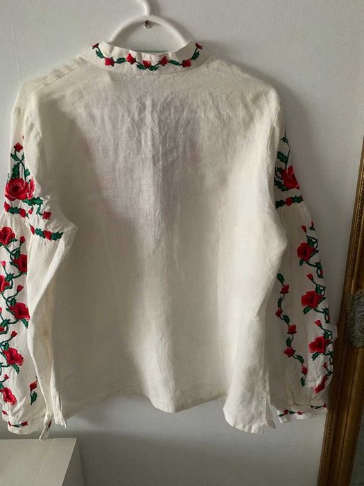 вишиванка льон яскрава вишивка