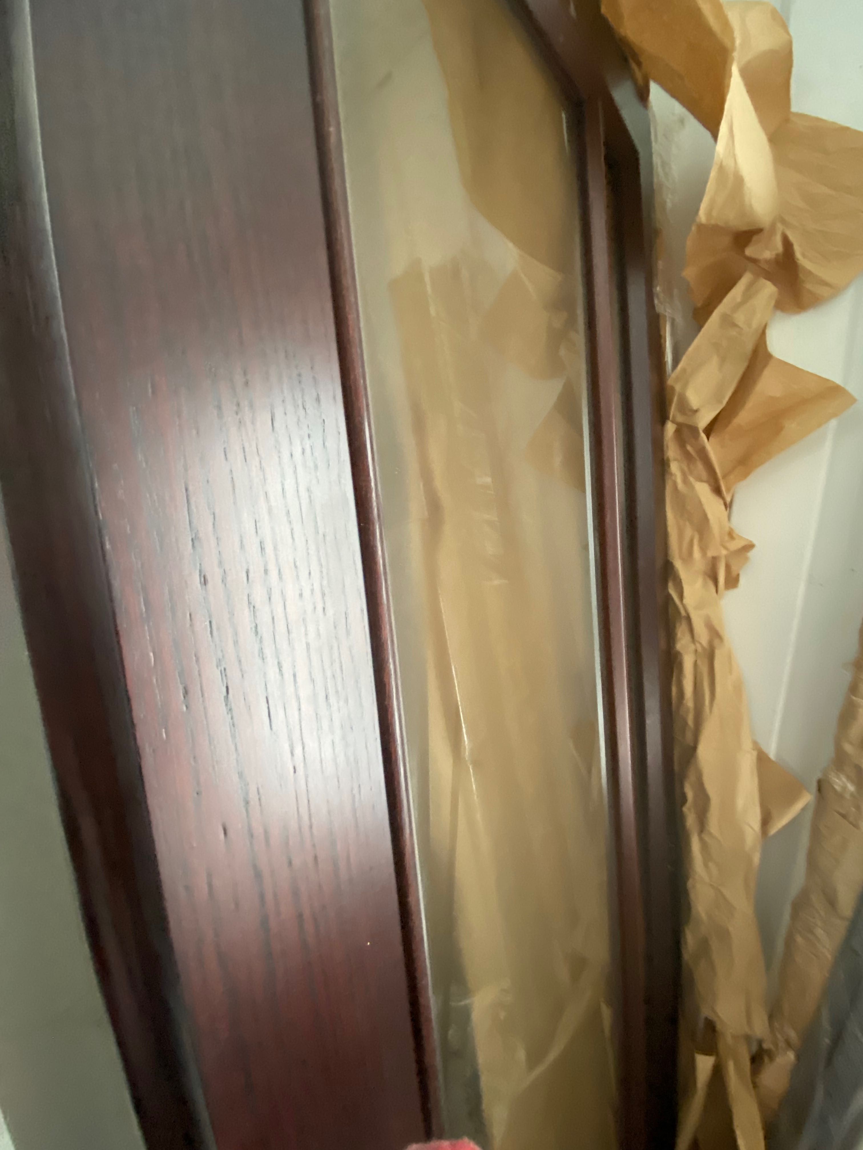 Двері міжкімнатні Меранті  шпон венге 0,65 на 2м Повний комплект