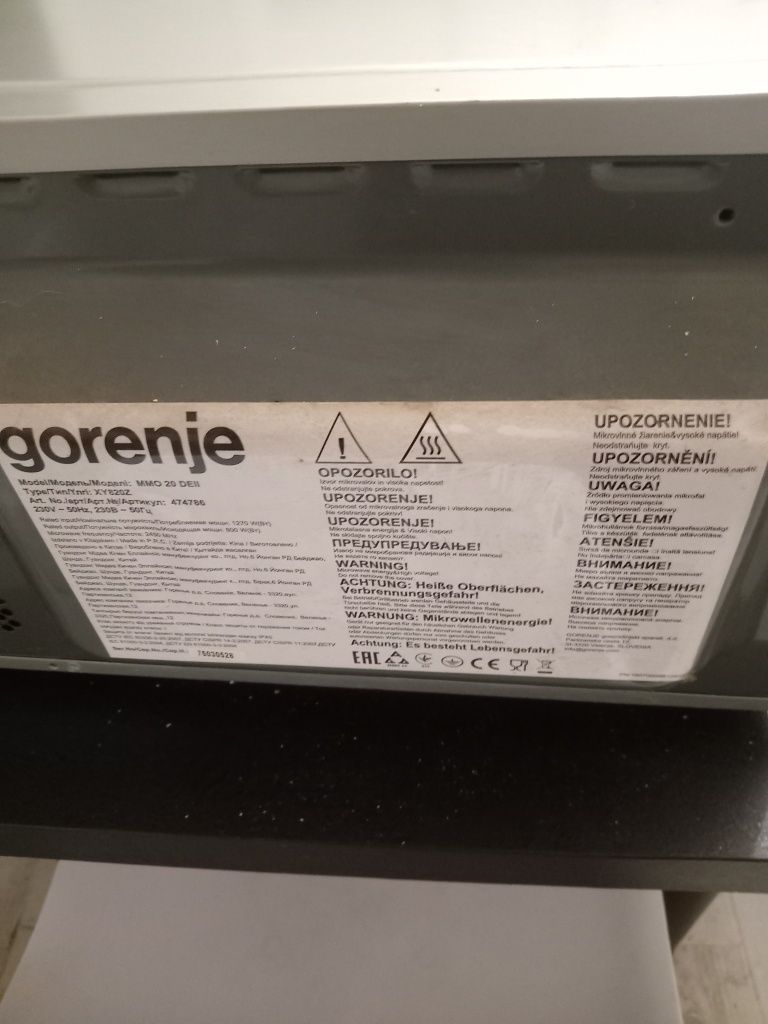 Mikrofalówka firmy Gorenje.