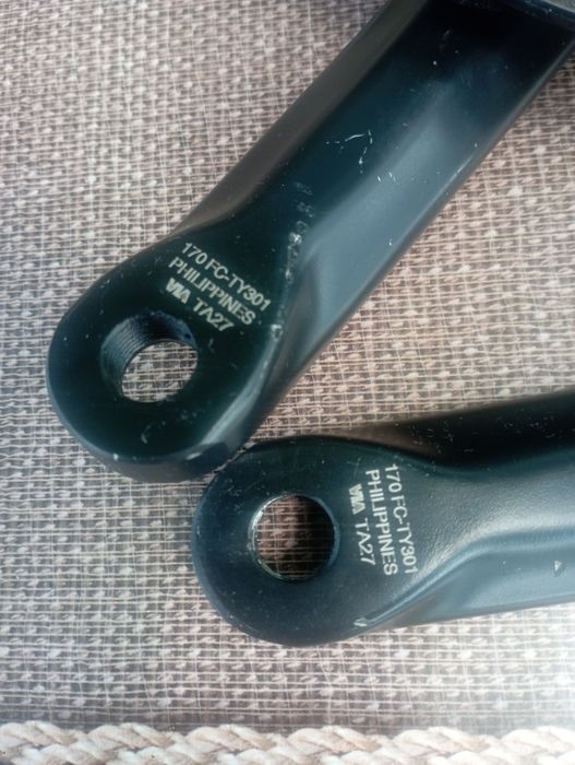 Шатуни Shimano Tourney, зірки Deore XT