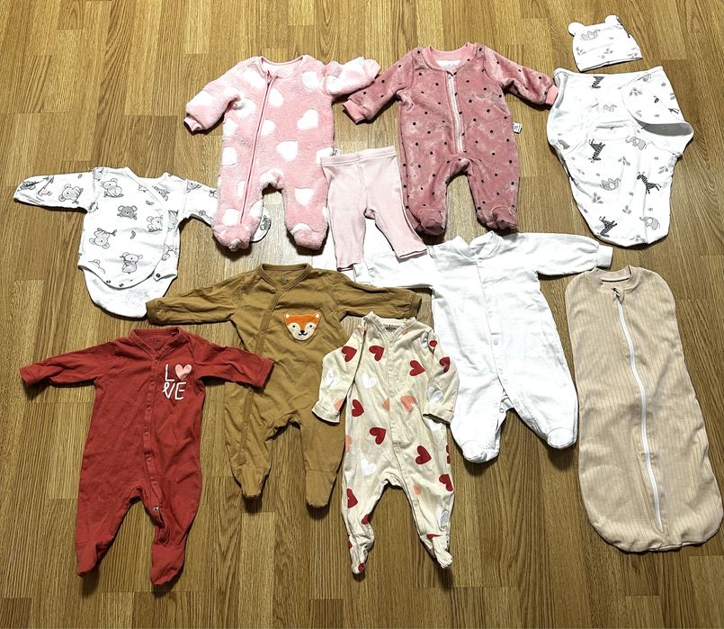 Чоловічки, боді, лосінки, для пеленання немовля 56-62