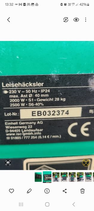 Rozdrabniacz do gałęzi frezowy Top Craft   z koszem 2800 Watt rębak