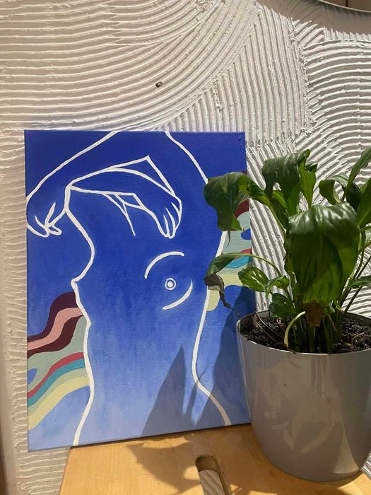 obraz "morze", farby akrylowe