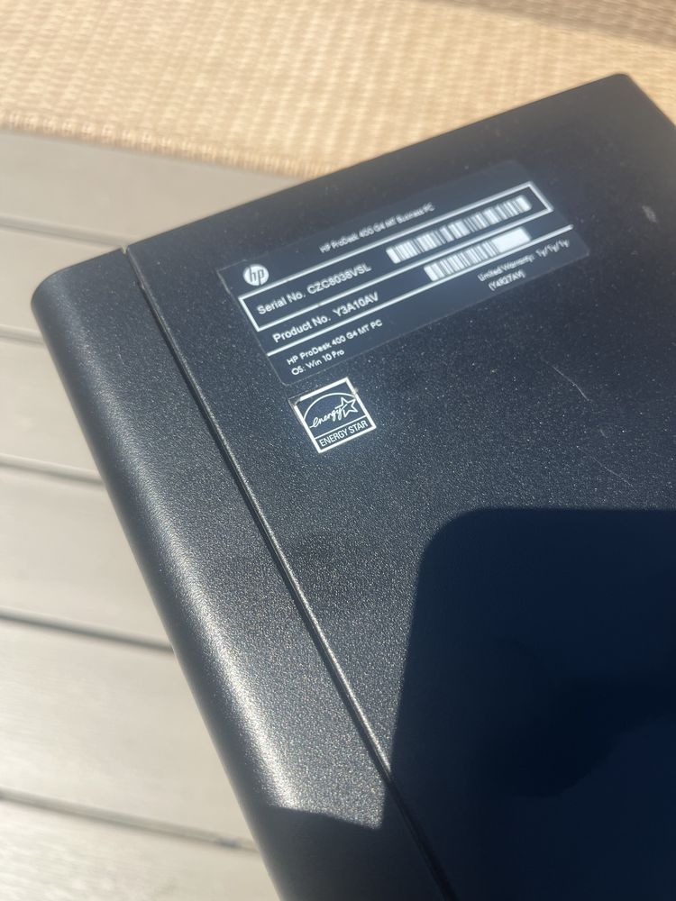 Hp prodesk 400 G4 + radeon rx 550x
