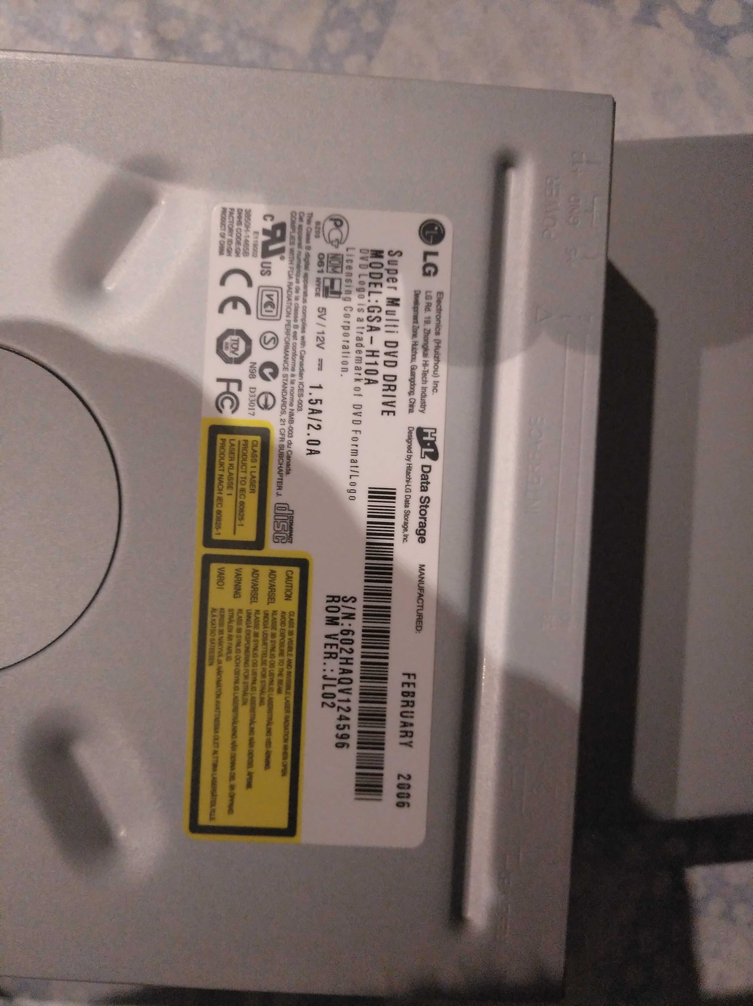 Gravador / leitor DVD LG Modelo GSA-H10A
