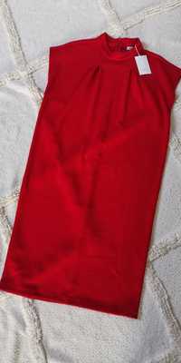 Nowa czerwona sukienka ołówkowa Quisque 36