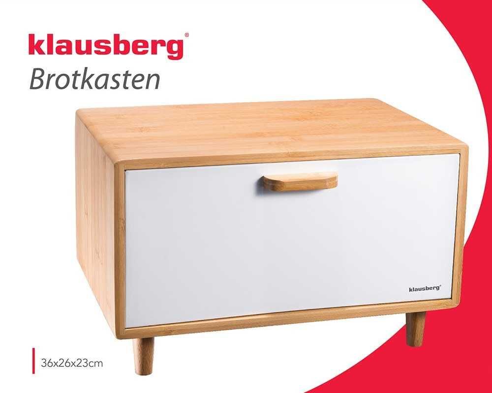 Chlebak bambusowy na pieczywo klausberg pojemnik kuchenny
