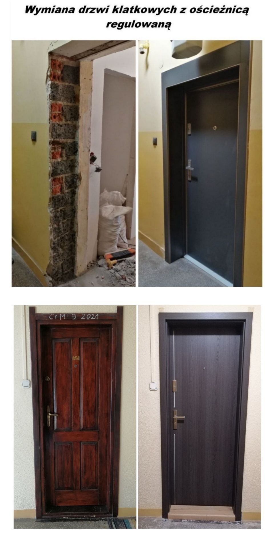 Montaż drzwi - (montaż drzwi na stare ościeżnice) Drzwi na wymiar