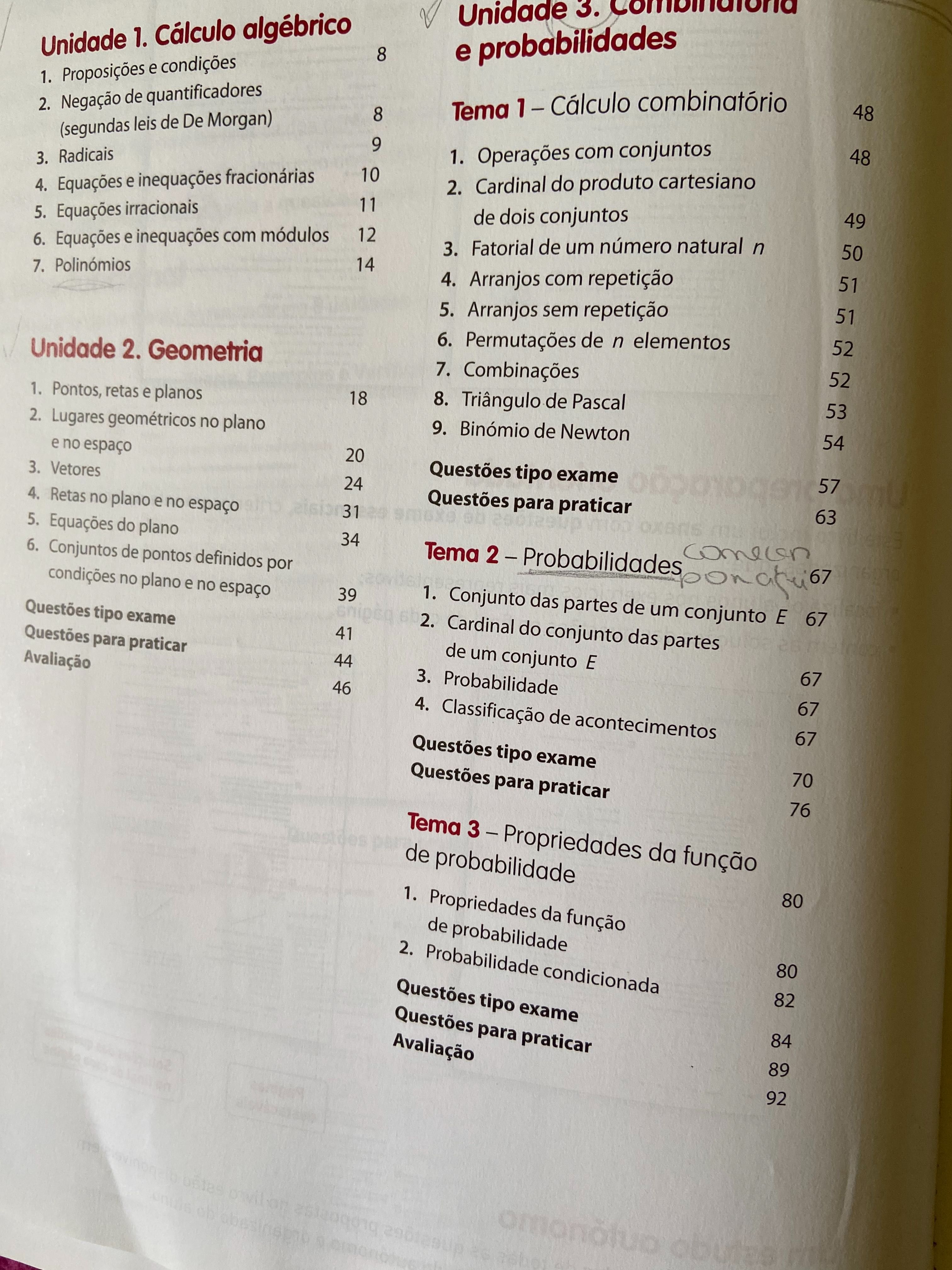 Livro de preparação para o exame de matemática 12 ano