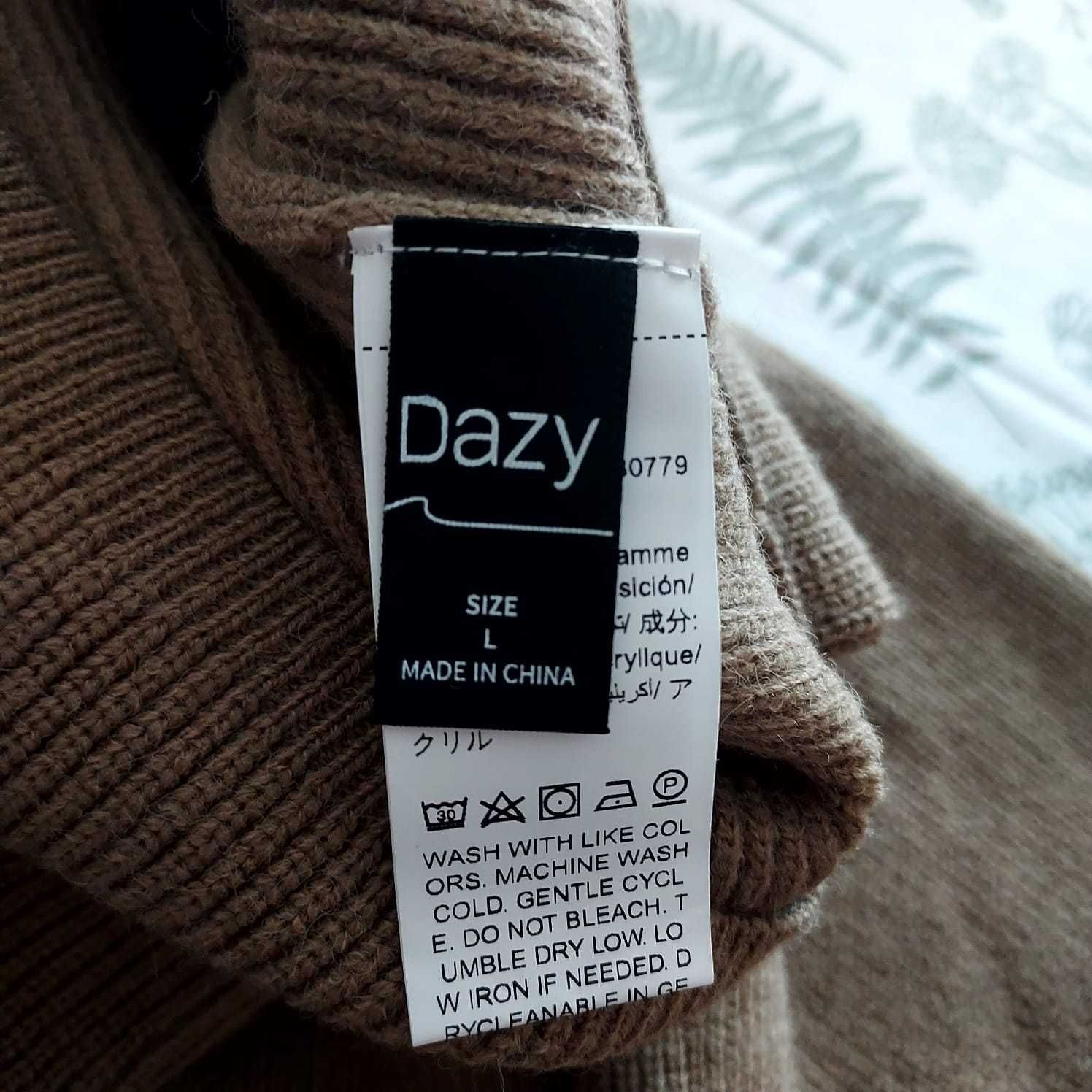 Sweter Dazy L Brązowy