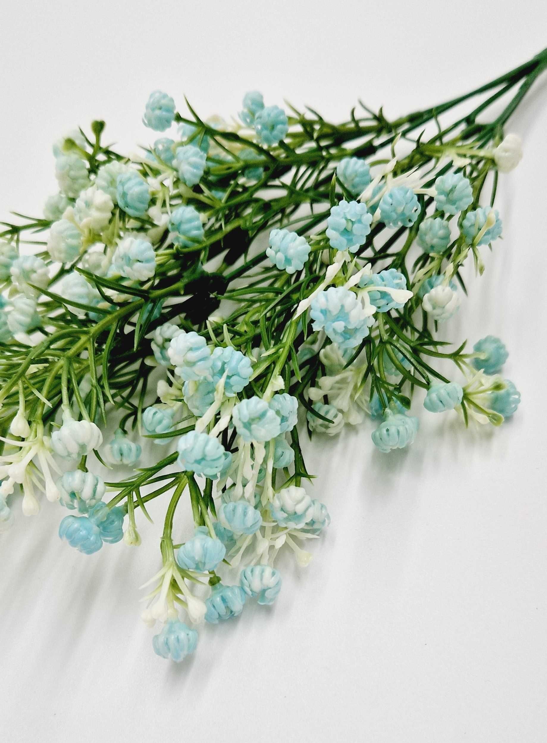 Gipsówka Gałązka 36cm Błękitne Kwiaty