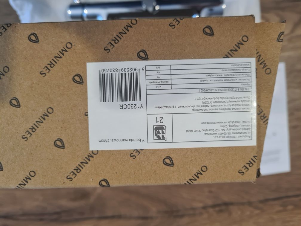 Bateria wannowa chrom Omnires Y1230CR