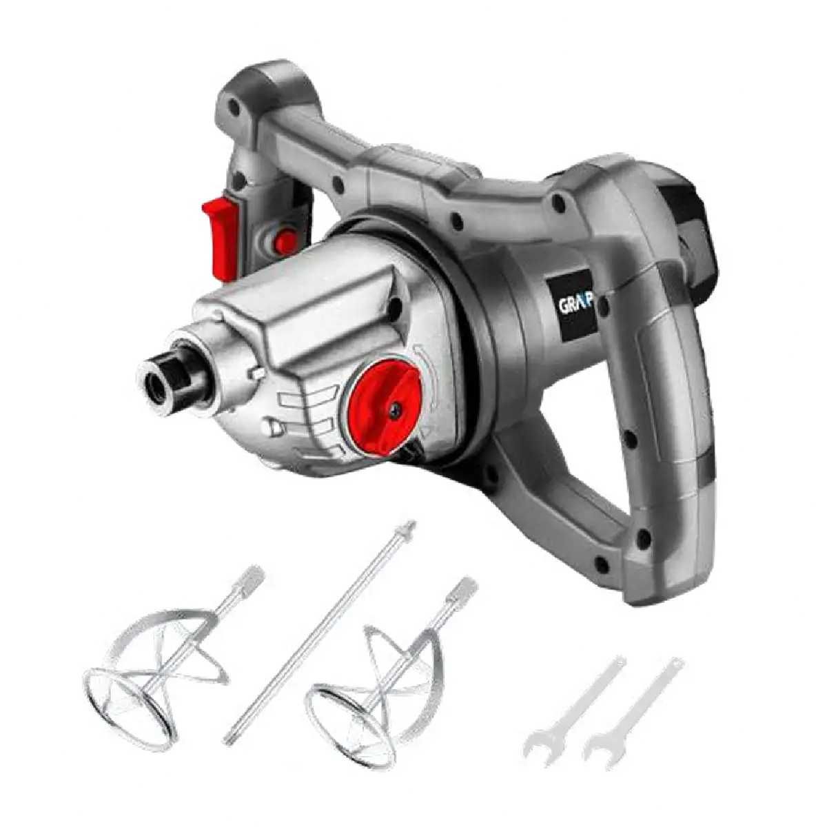 Mieszarka GRAPHITE 58G787, 1600W 2 biegowa Zestaw