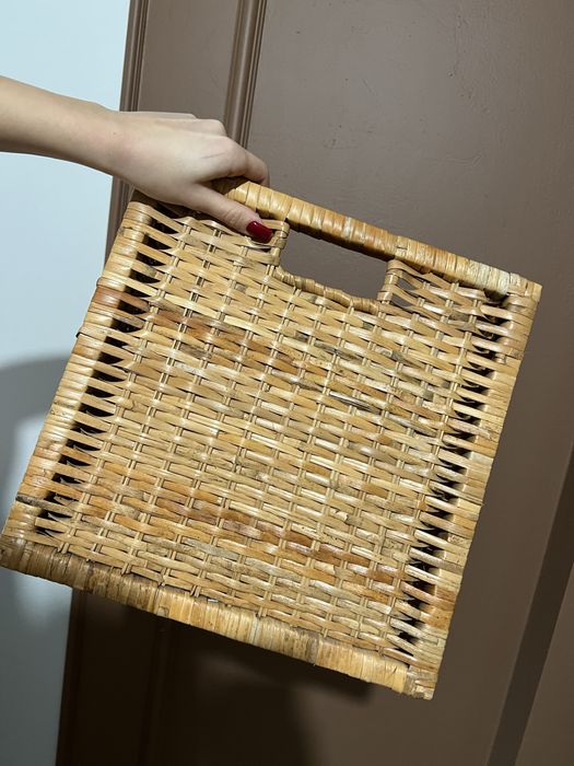 Drewniane kosze ikea