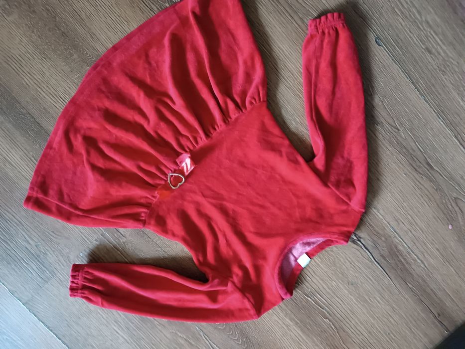 Sukienka świąteczna czerwona 110