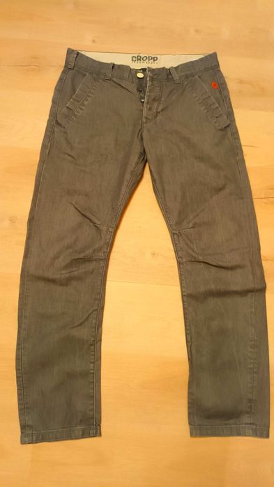 Spodnie jeansowe męskie szare comfort fit CROPP W34 L32