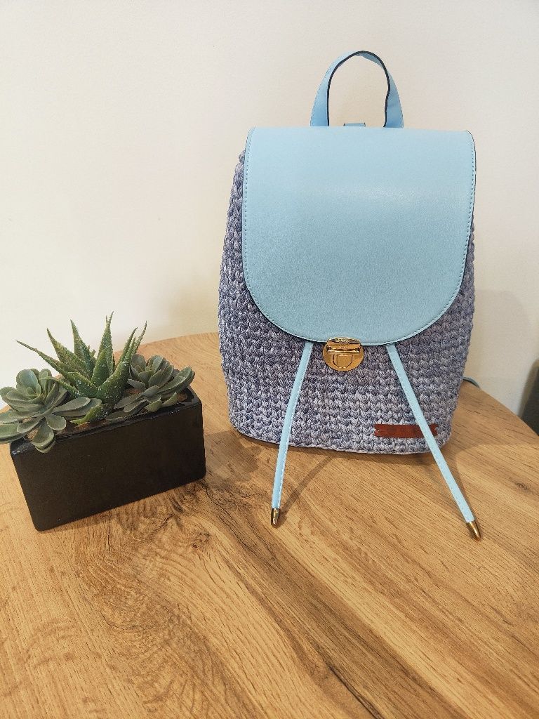 Plecak handmade baby blue