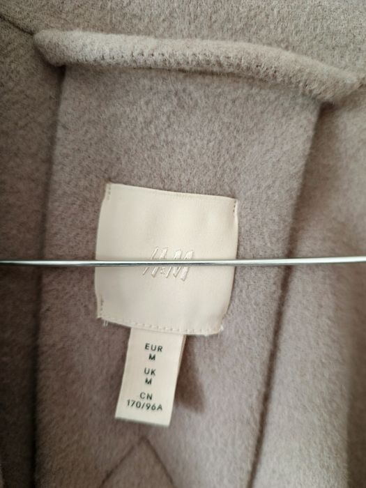 Płaszcz wełniany damski długi rozm.M (ale raczej L/XL).