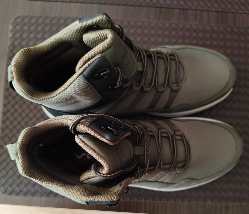 Buty męskie wysokie trepy trekkingowe 42 khaki