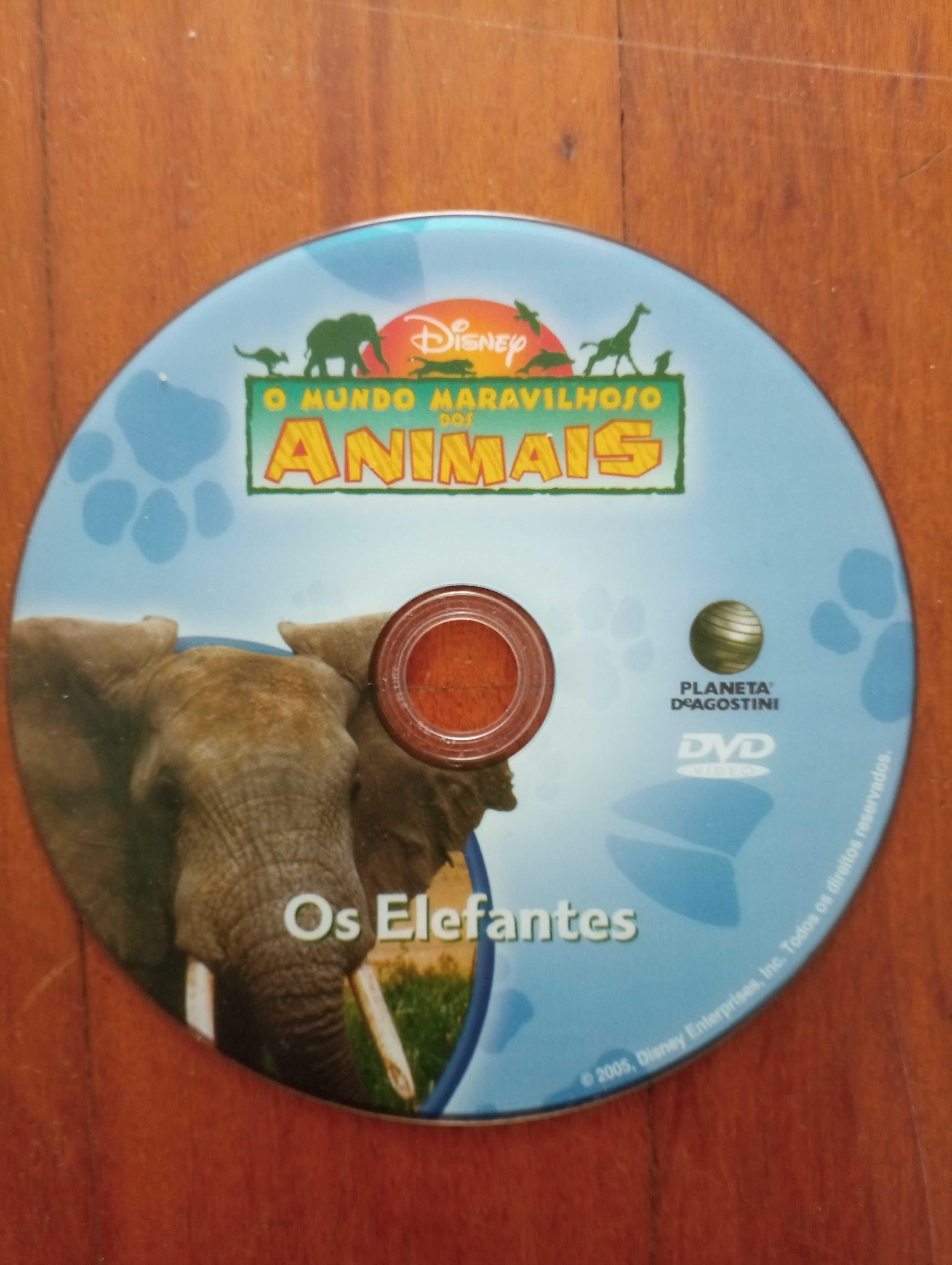 Coleção de DVD's da Disney "O mundo maravilhoso dos animais"