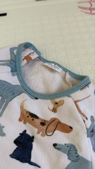 Комбінезон/ромпер на флісі next 3-6 місяці 74