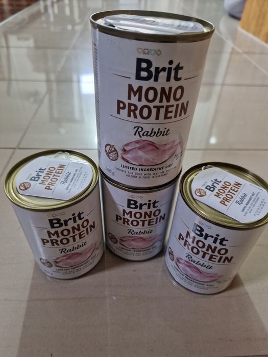 Karma mokra dla psa Brit mono protein - królik 400g