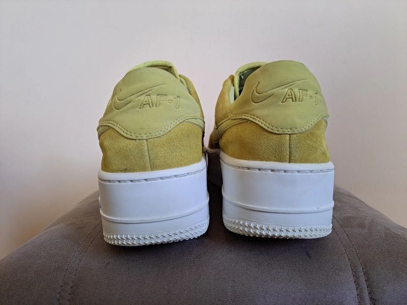 Buty Nike Air Force 1 skórzane platform platformy na grubej podeszwie