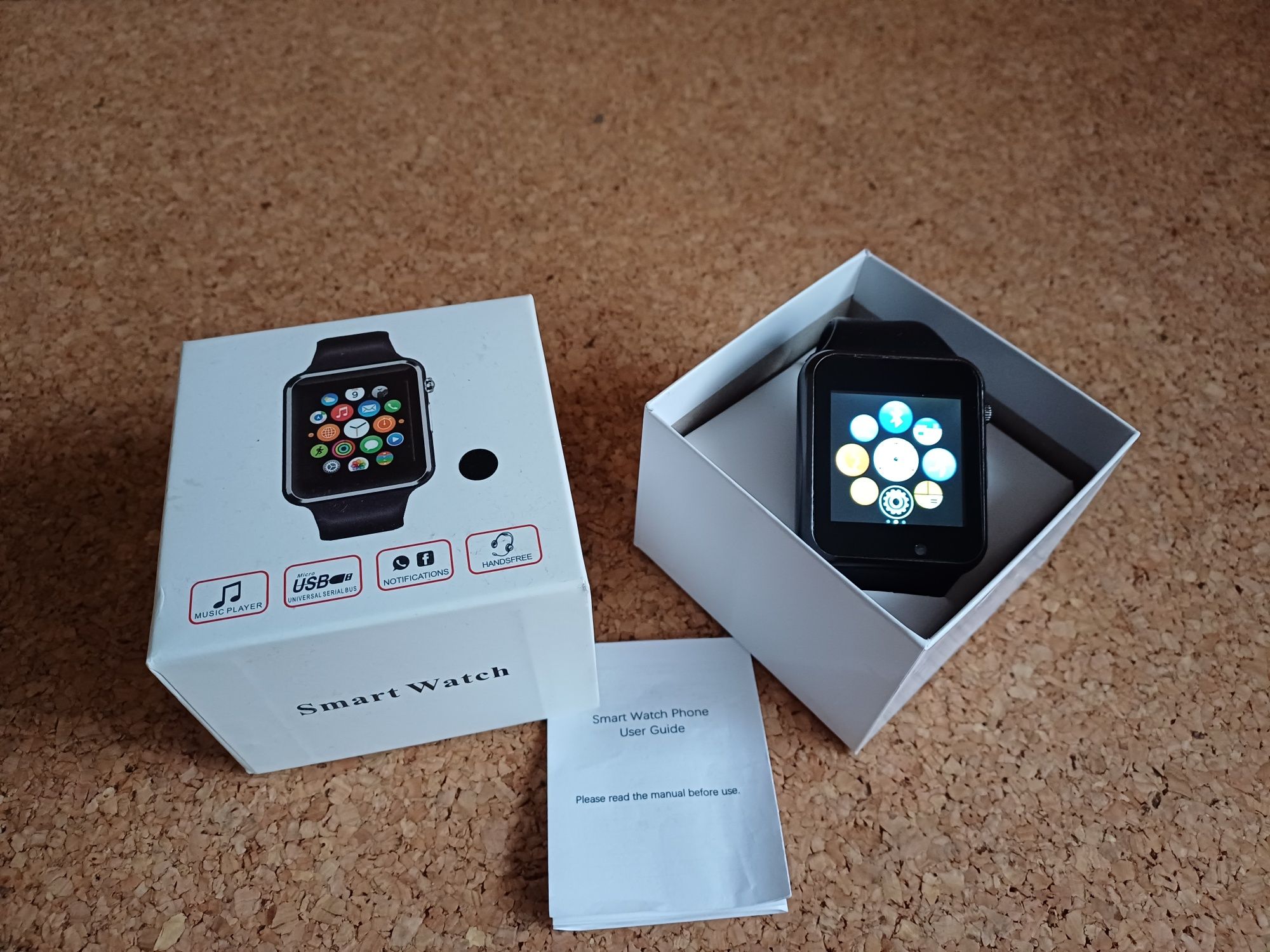 Smartwatch, relógio. Cartão Sim, câmera, Bluetooth, calculadora...