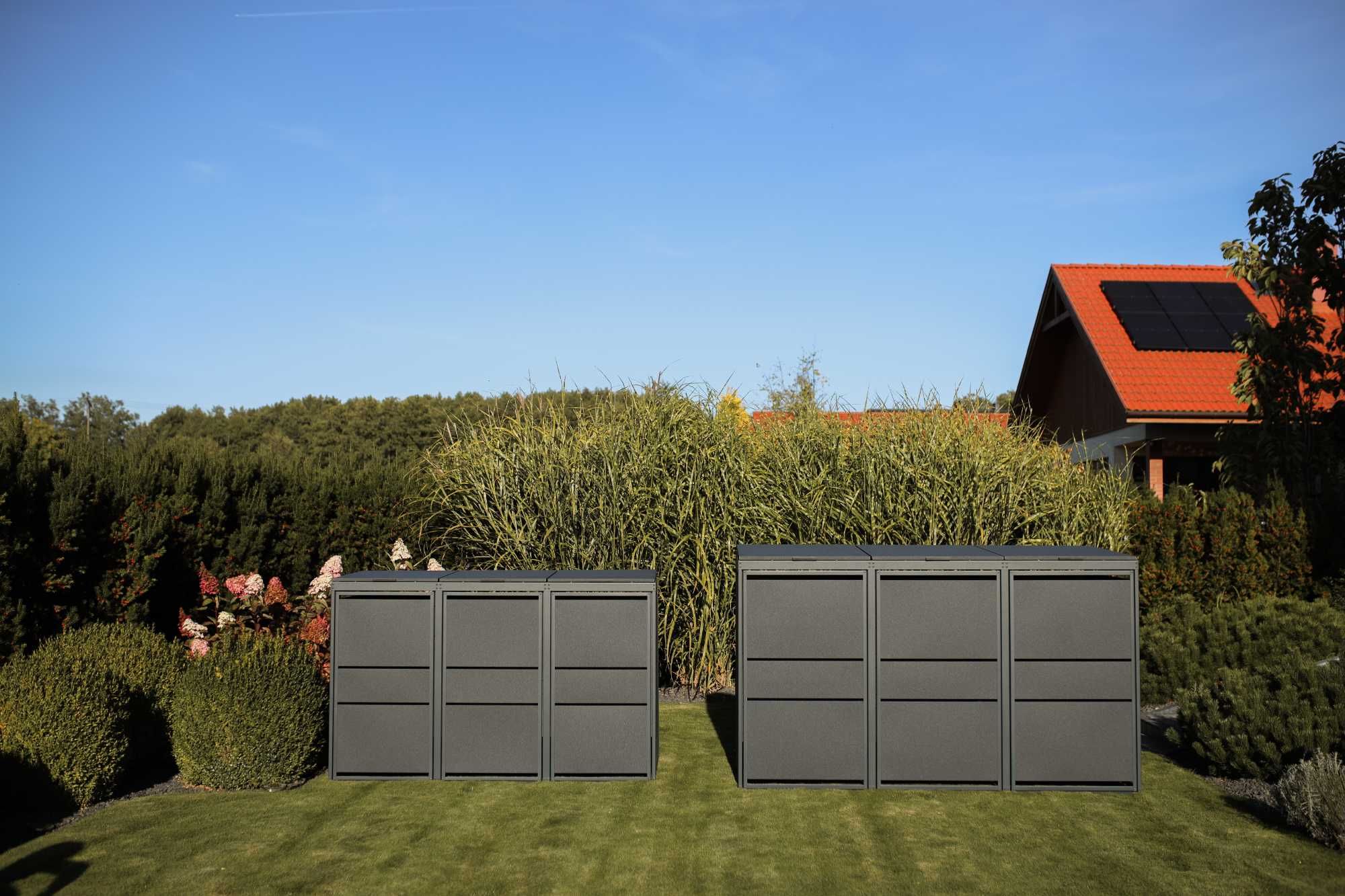 Zabudowy koszy Top Box Obudowy koszy Osłona kosza 4x240L Premium