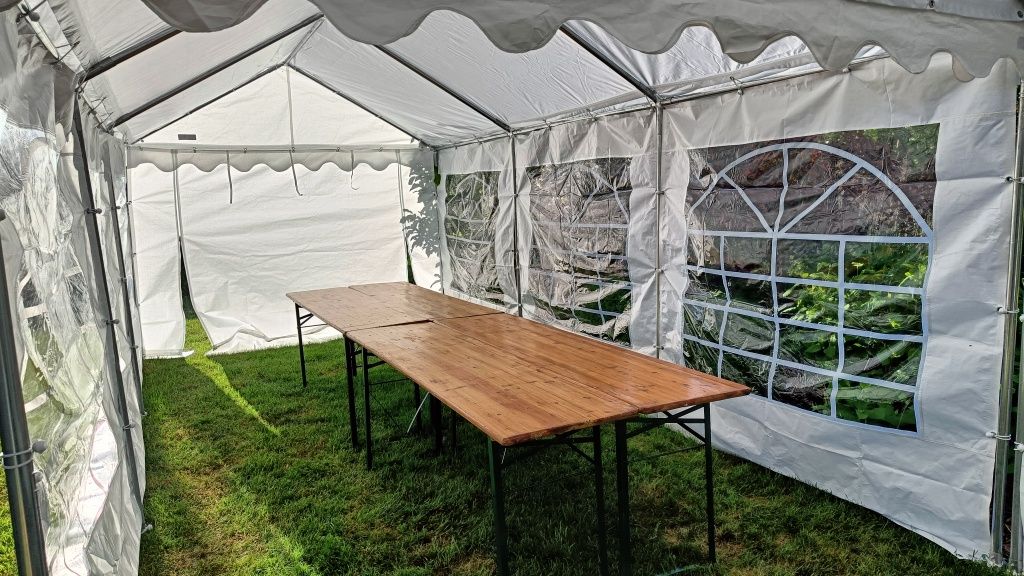 Namiot na imprezę, Wynajem Ławki, stoły, zestawy piwne, DrinkBar