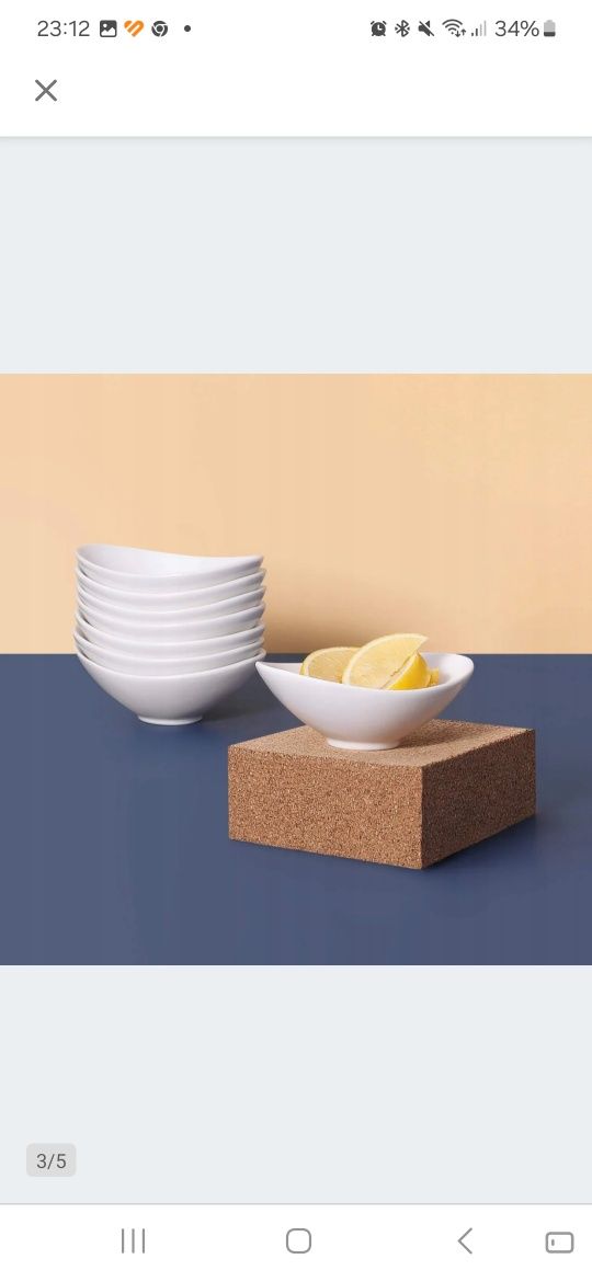 Miseczki porcelanowe  do sosów i dipy .przystawki 8 sztuk