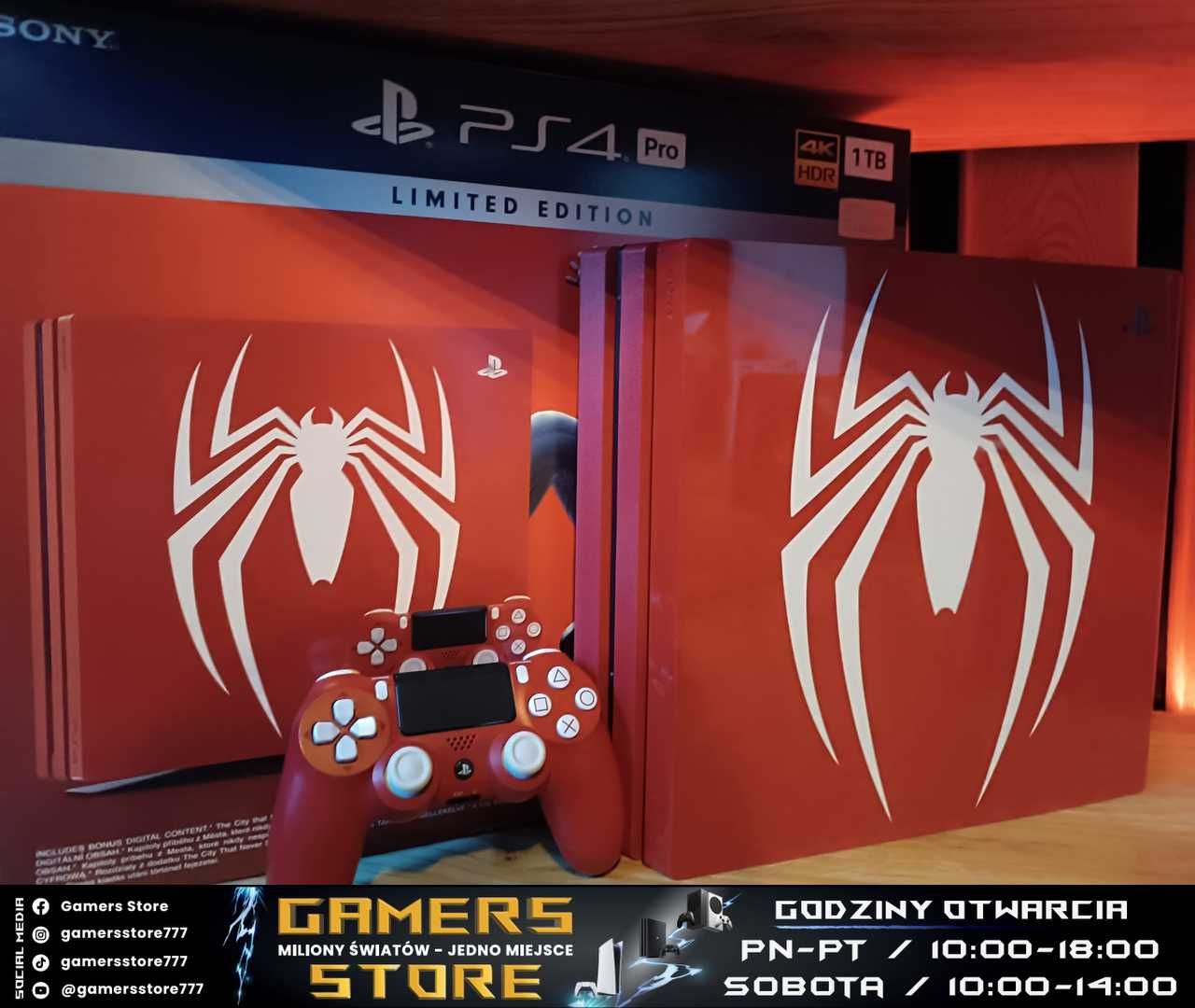 PlayStation 4 Pro Spider-Man Limited z Figurką Kolekcjonerska PROMOCJA