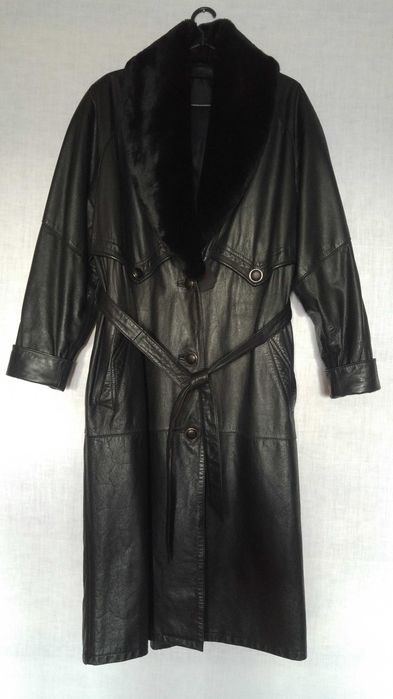Жіночий шкіряний плащ-пальто Kum Ho Deep Classic Leather (South Korea)
