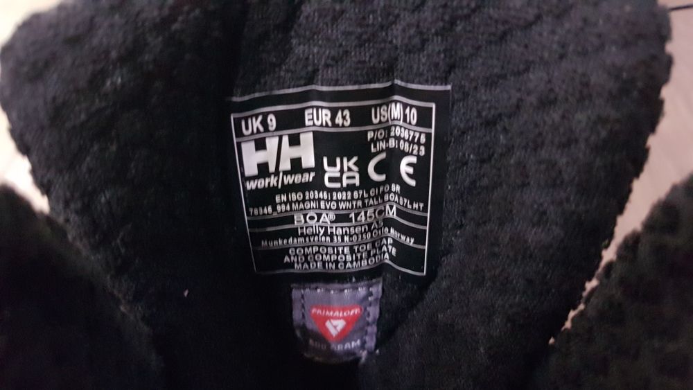 Buty zimowe robocze Helly Hansen rozmiar 43