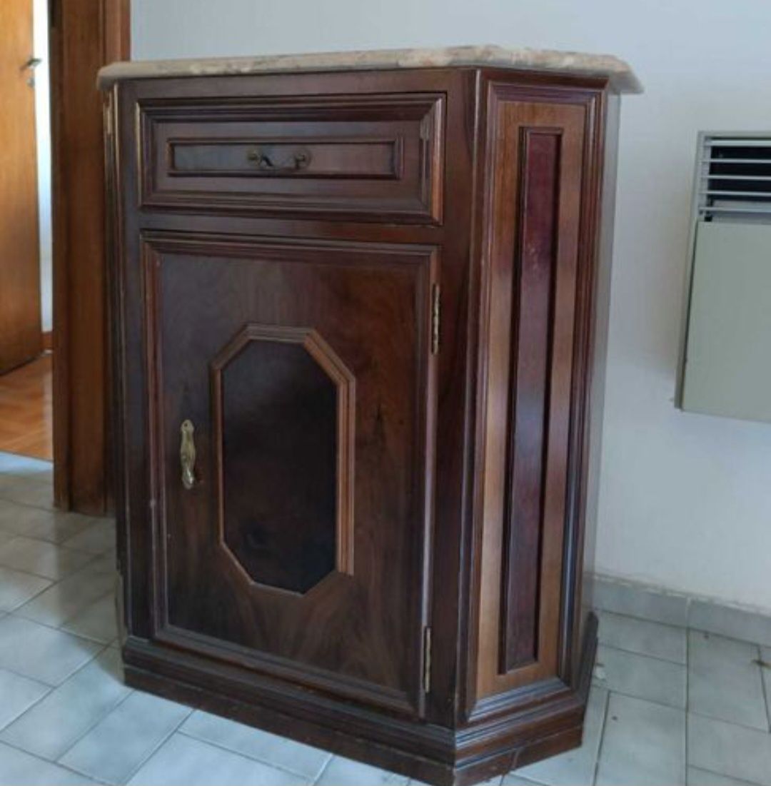 Móvel sapataria/ aparador com pedra mármore