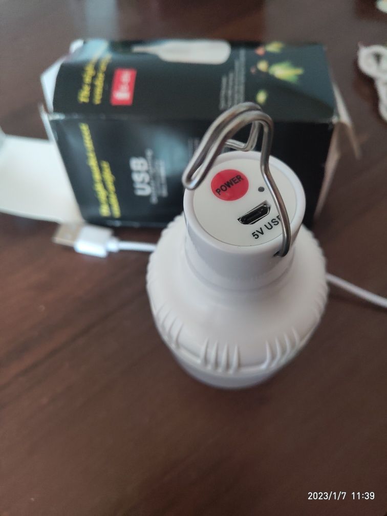 аккумуляторная USB лампа 5V LED 60 W