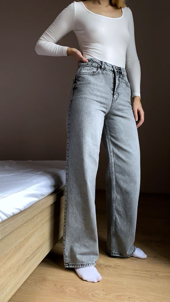 Джинси wide leg / широкі джинси / джинси труби