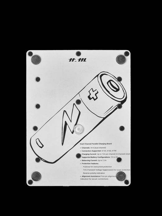 2канальна плата паралельної зарядки 2-8S XT30/XT60/XT90 для FPV дронів