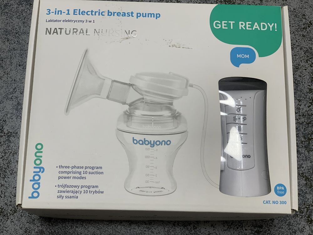 Молоковідсмоктувач BabyOno Natural Nursing Breast Pump