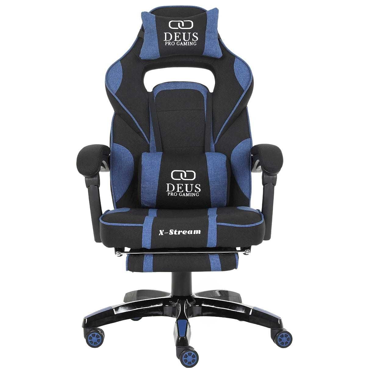 Krzesło Gamingowe dla gracza X-Stream z tkaniny Niebieski