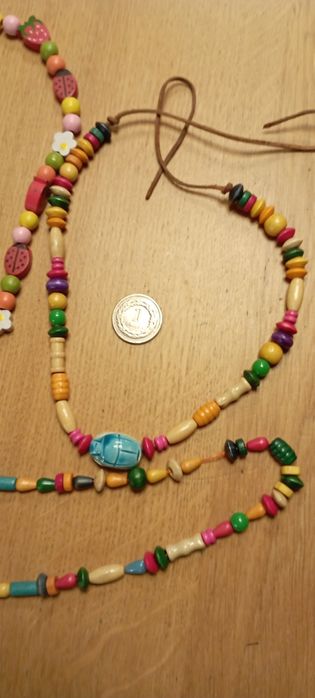 Zestaw biżuterii dla dziecka z drewna