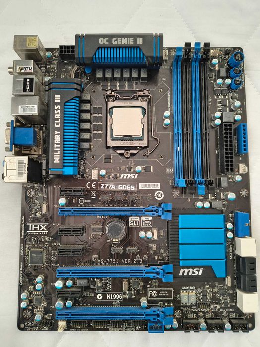 MSI Z77A-GD65 + Intel Core i5 3570K + Pamięć RAM Patriot + Chłodzenie