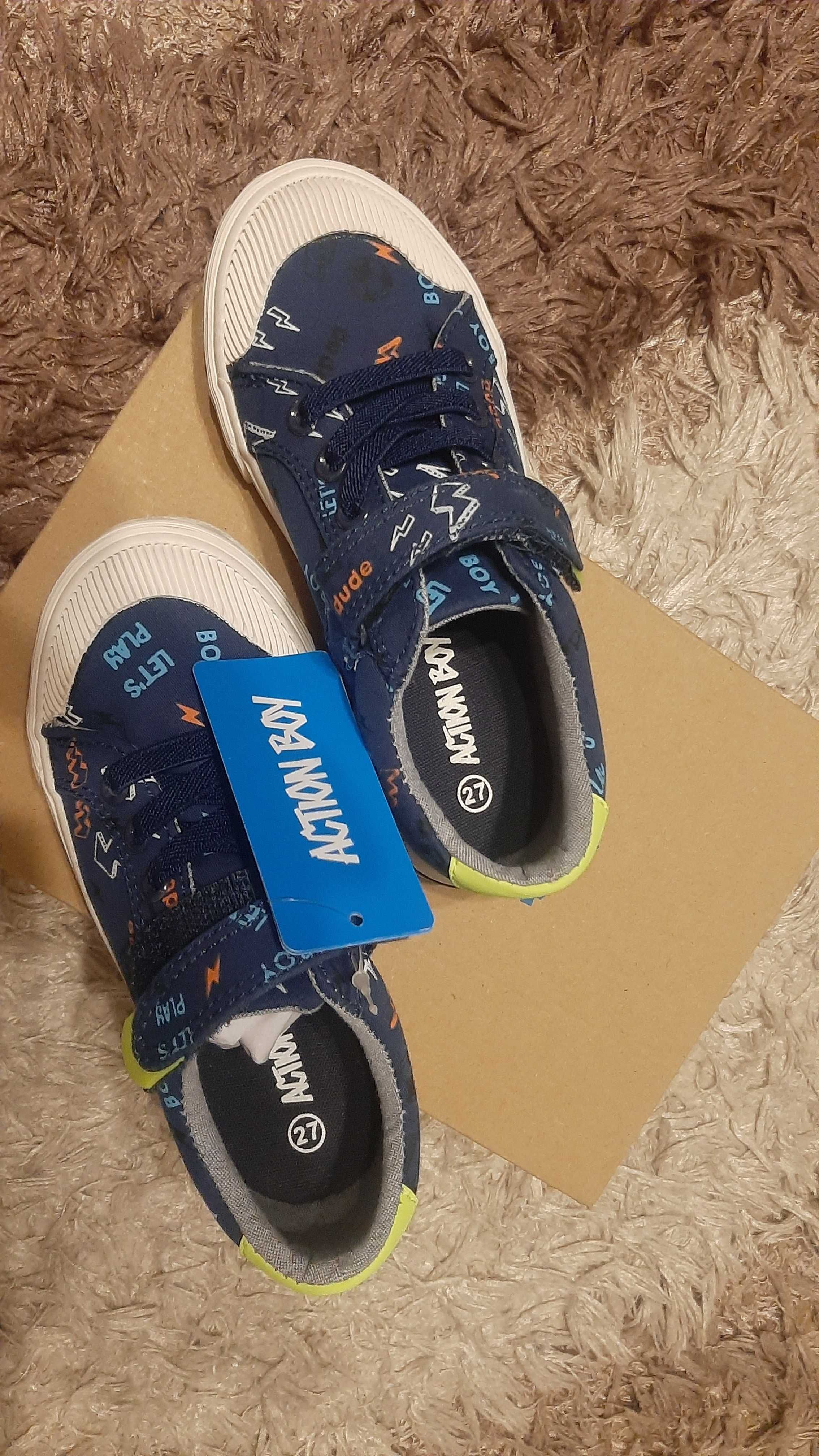 Nowe trampki 27, action boy, buty