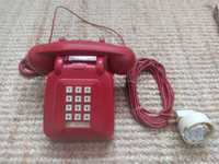 Telefone vermelho de teclas (Oferta de 10 Telecom Cards novos)
