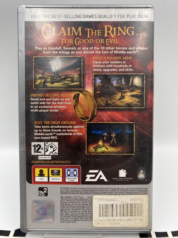 The Lord Of The Rings Tactics PSP Gwarancja