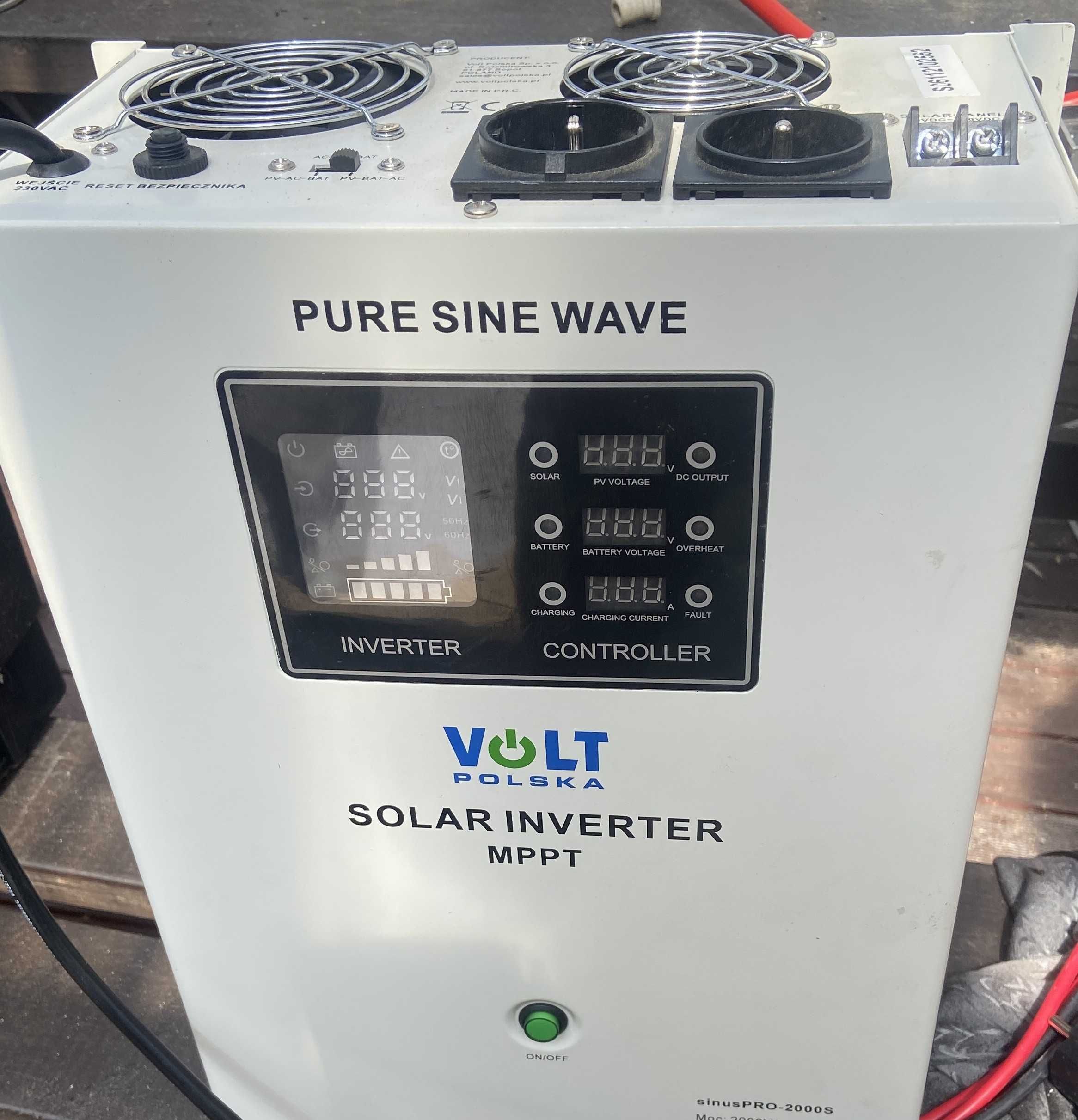 SINUS PRO 2000 S Inwerter,falownik solarny.24/230V.40A MPPT