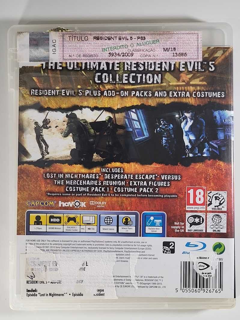 Resident Evil 5 Gold Edition / Gra PS3 / Sklep z grami / Perfect Blue