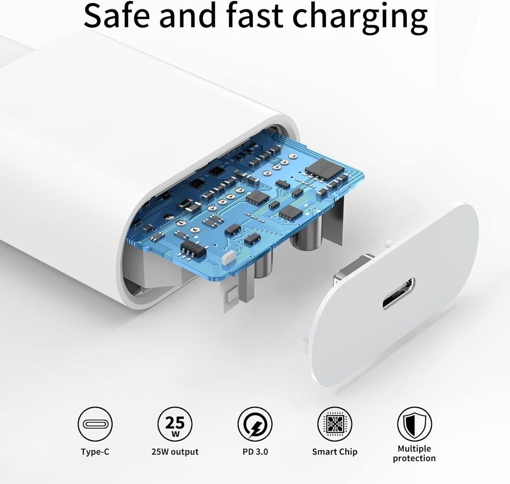 Якісна зарядка для iPhone 25W USB-C + 2 метри кабель